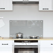 Keukenachterwand 80x40 cm lichtgrijs gehard glas