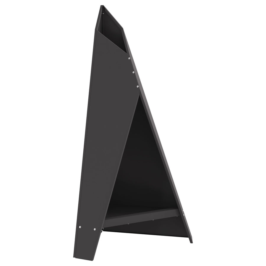 Vuurplaats Piramide 58X36X100 Cm Weervast Staal Koudgewalst staal/Zwart