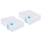 Storage Bags with Storage 10 pcs Transparent and Blue 100 x 80 cm
