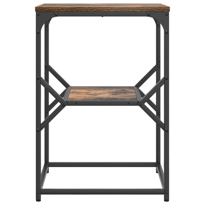 Salontafel Gerookt Eiken 41X40X60 Cm Geengineerd Hout Rook eiken