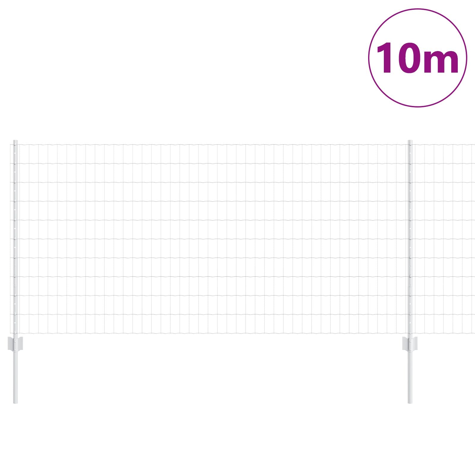 Tuinhek Set Set Van 2 Gegalvaniseerd Staal 10 X 1 M Duurzaam