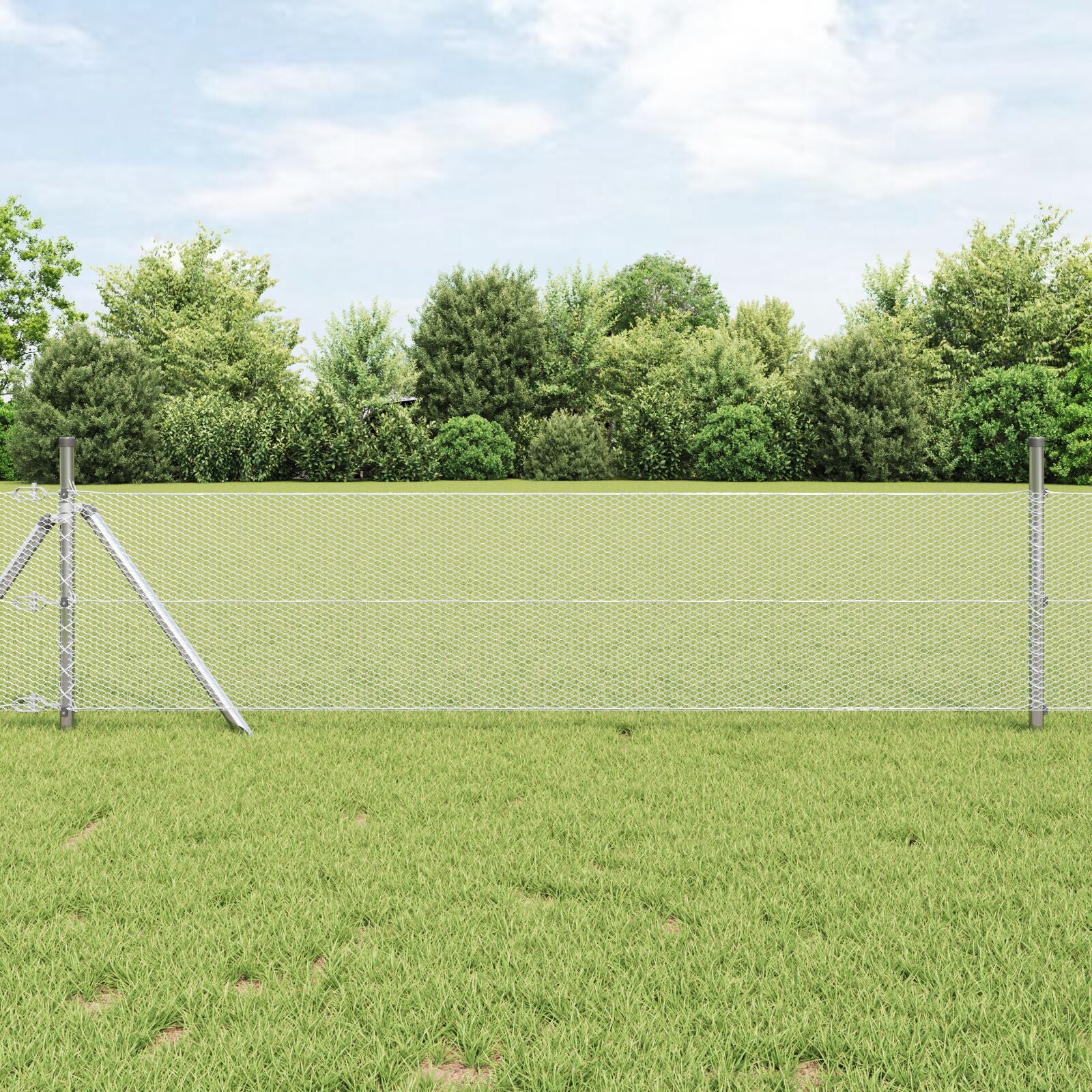 Hexagon Fence 0.5X100 M Gegalvaniseerd Staal 100 x 0.5 m 13 mm