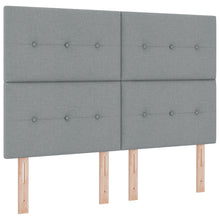 Hoofdbord Knopstijl Stof Lichtgrijs 160 cm Hoog hoofdbord