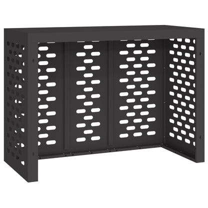 Airconditioner Cover Staal Zwart 110 x 50 x 80 cm