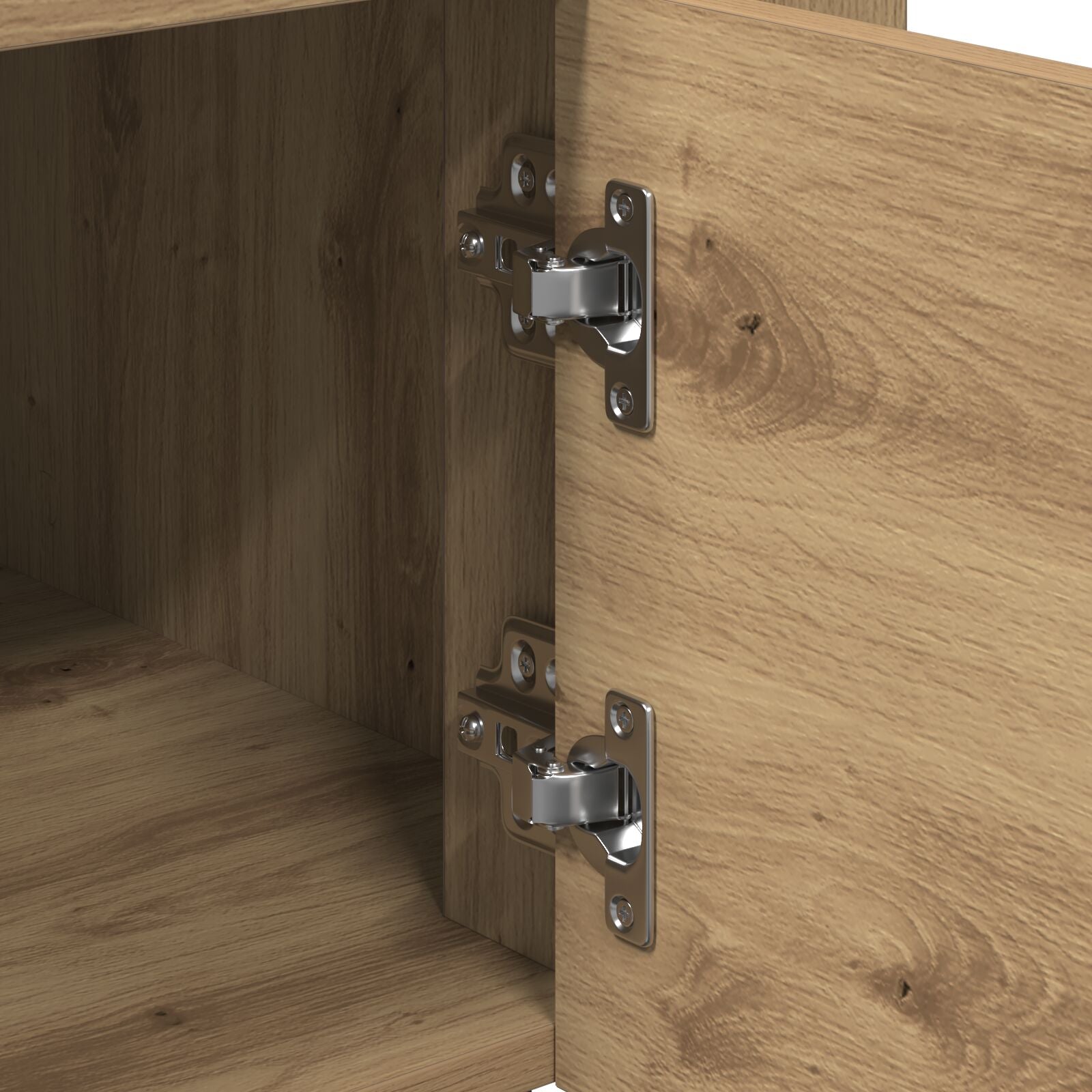 Keuken Trolley 60X45X80 Cm Bewerkt Hout Artisan eiken