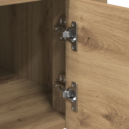 Keuken Trolley 60X45X80 Cm Bewerkt Hout Artisan eiken