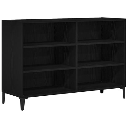 Dressoir Zwart Eiken 103,5X35X70 Cm Gelaagd Hout