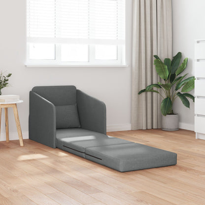Vloer Sofa Bed 2-In-1 65X80X83 Cm Stof Donkergrijs