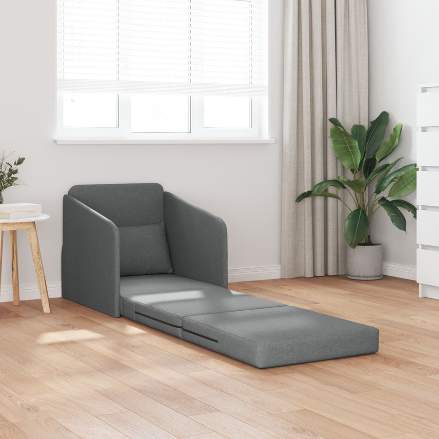 Vloer Sofa Bed 2-In-1 65X80X83 Cm Stof Donkergrijs