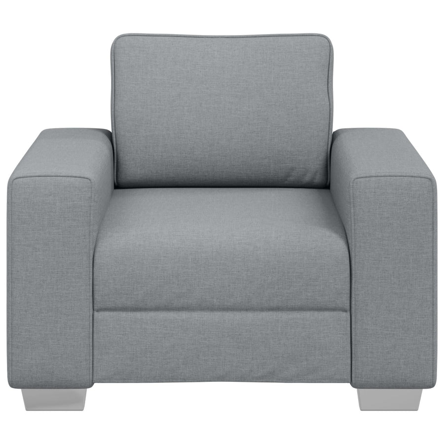 Fauteuil Stoffen Lichtgrijs 59 cm