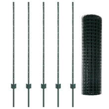 Euro Hek Met 5 U-Palen Groen 1,2X10 M Staal