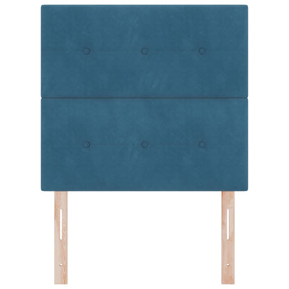 Hoofdbord Knopge Tufted Velvet Donkerblauw 100 cm Hoog hoofdbord