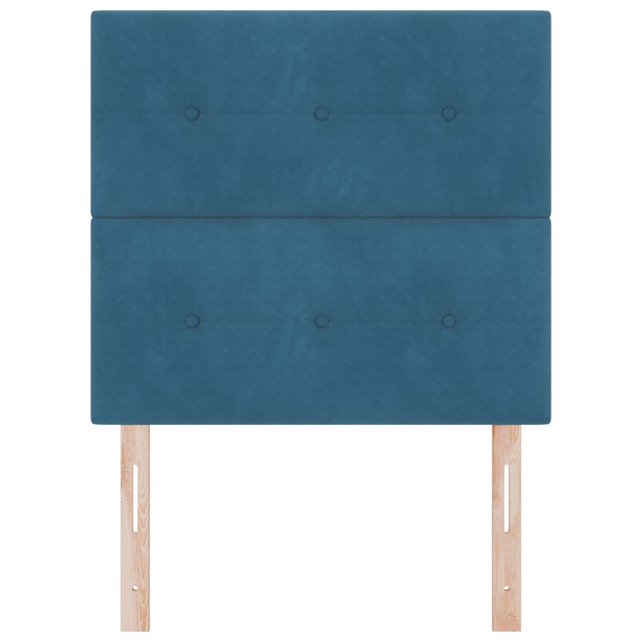 Hoofdbord Knopge Tufted Velvet Donkerblauw 100 cm Hoog hoofdbord