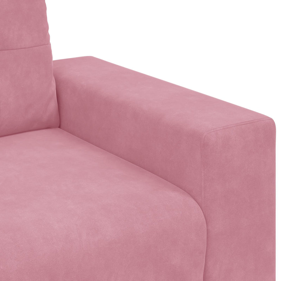 3-Zits Bank Fluweel Fluwelen Roze 180 cm