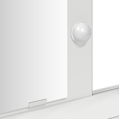 Kaptafel Met Led-Verlichting - - Wit 79 x 41 x 140 cm