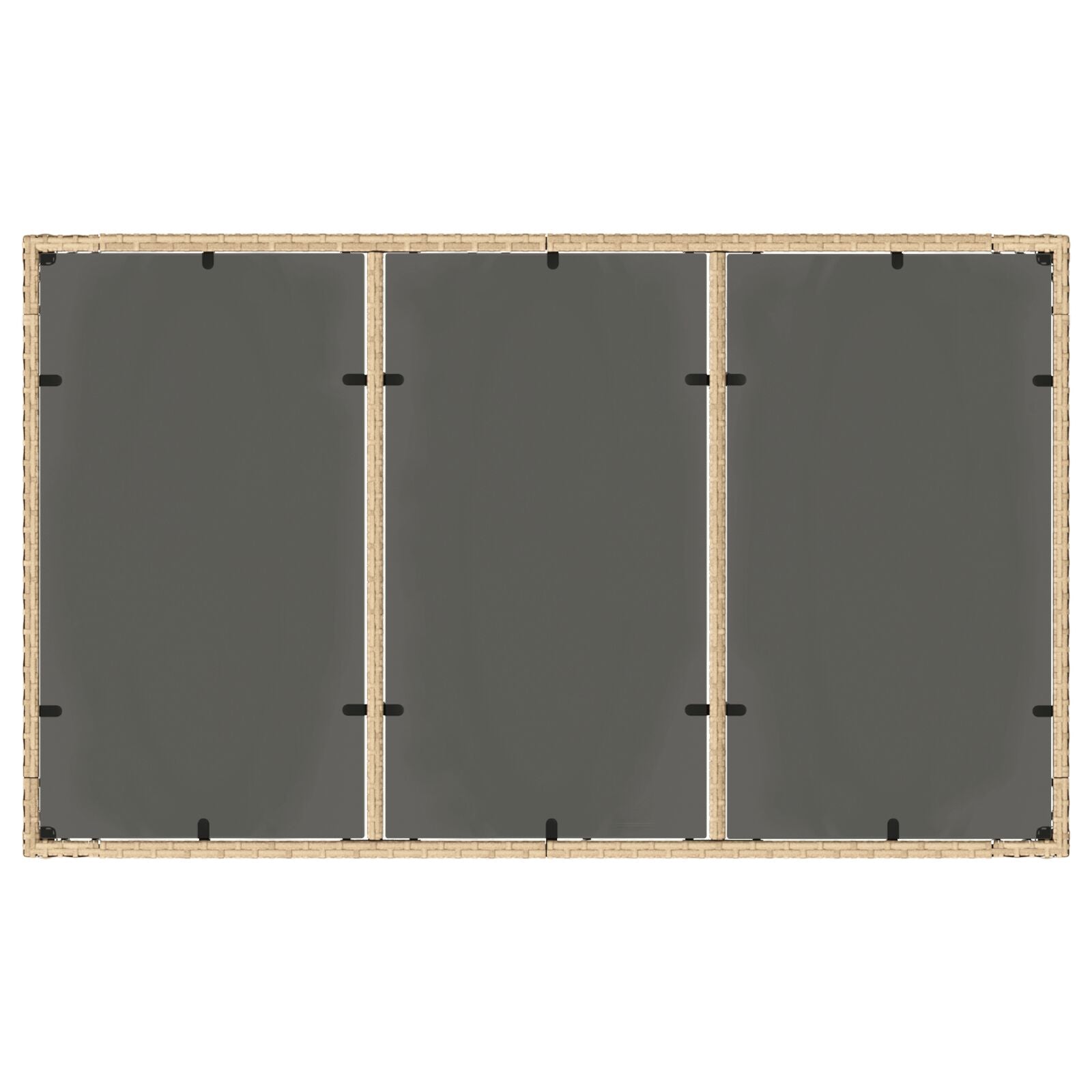 7-Delige Tuin Eetset Met Kussens Beige Poly Rattan