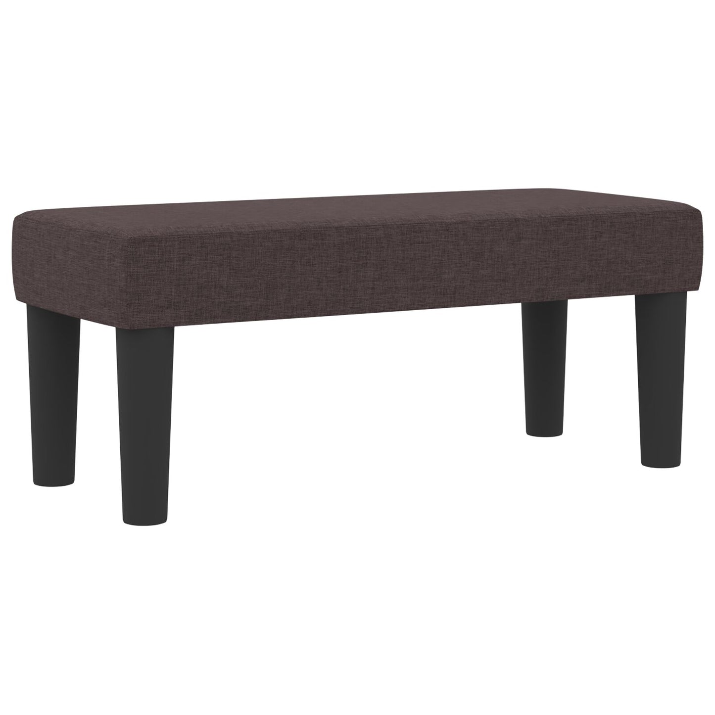Boxspringbed Met Matras & Bank Stof Donkerbruin 100 x 200 cm Lijnen design
