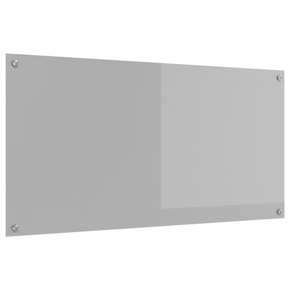 Keuken Achterwand 120X60X0,6 Cm Gehard Glas Lichtgrijs 120 x 60 cm