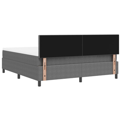 Boxspringbed Met Matras Licht Grijs Super King Corduroy Stof