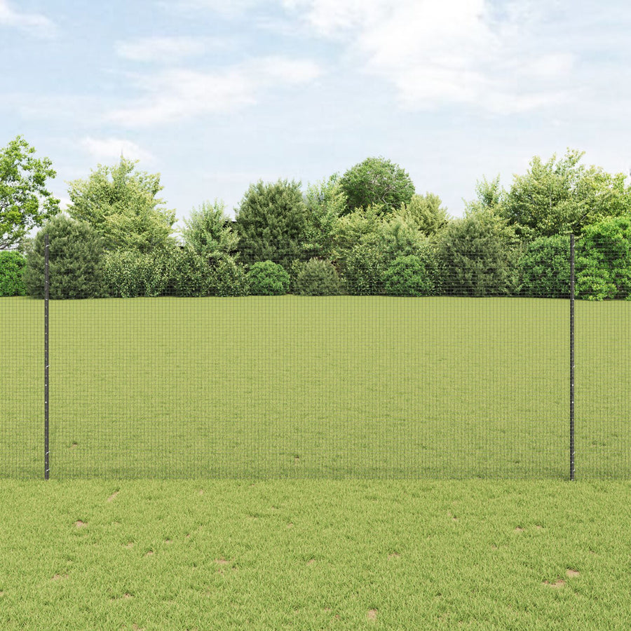 Gelast Draadhek Met 10 U Palen Grijs 1.4X10 M Staal