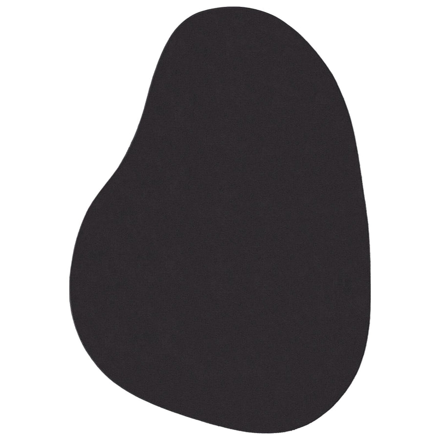 Vloerkleden Polyester Vloerkleden Anders Zwart 120 x 170 cm Ovaal-Golfrand