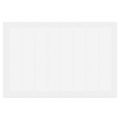 5 Delige Tuin Eettafel Set Wit Poly Rotan