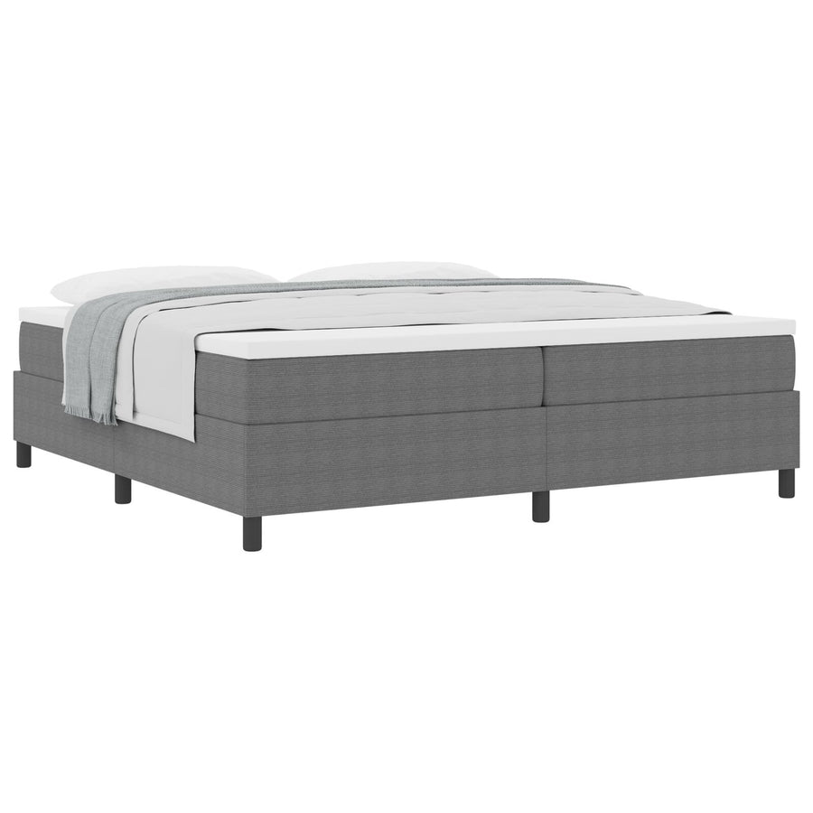 Boxspringbed met matras lichtgrijs 200x200 cm