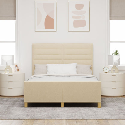 Bedframe Crème 140X200 Cm Stof Crème