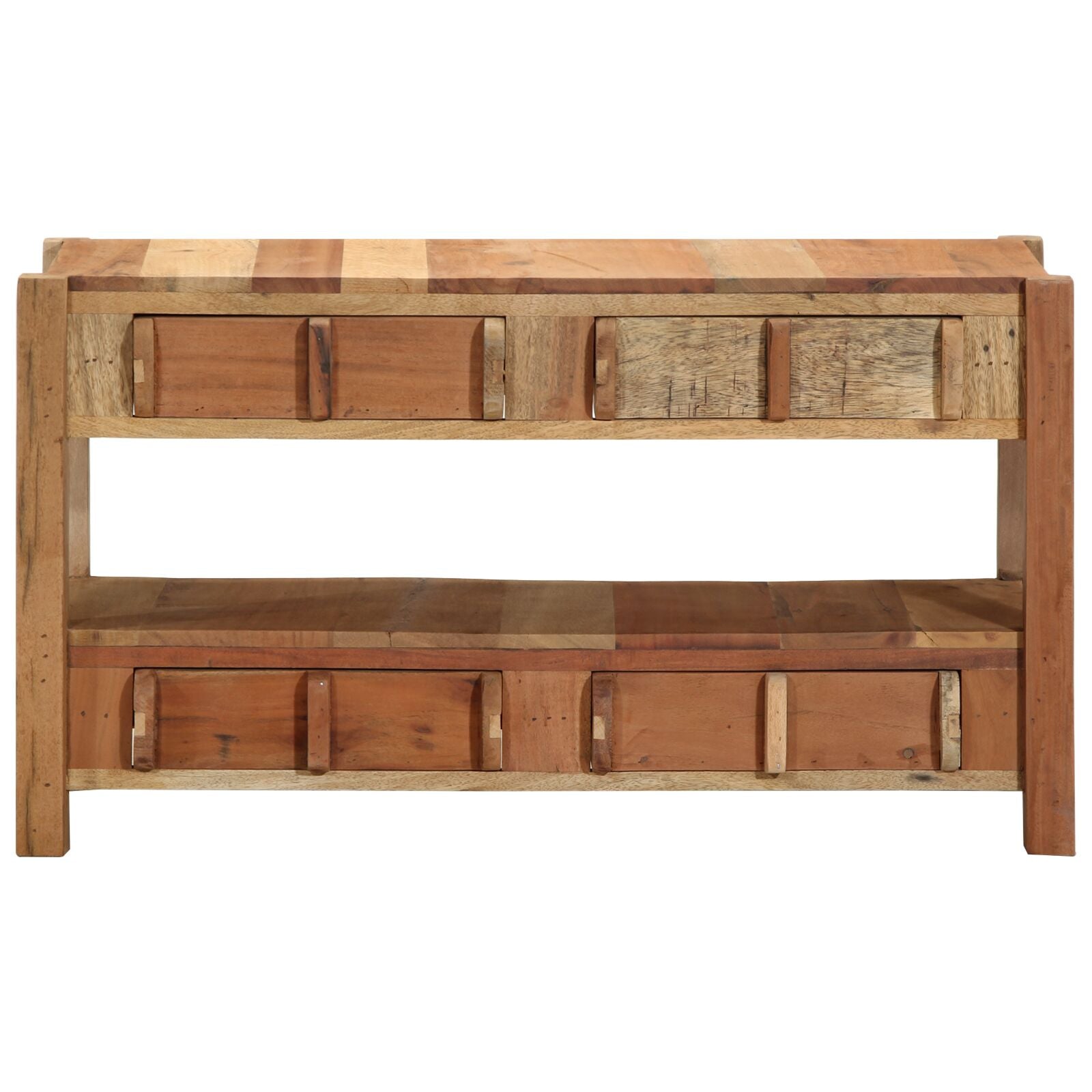 Tv-Kast 83X33X46 Cm Massief Gerecycled Hout