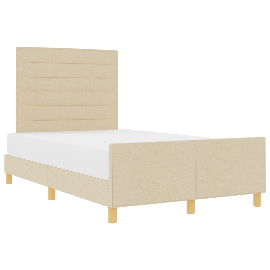 Bedframe Crème 120X190 Cm Stof Crème