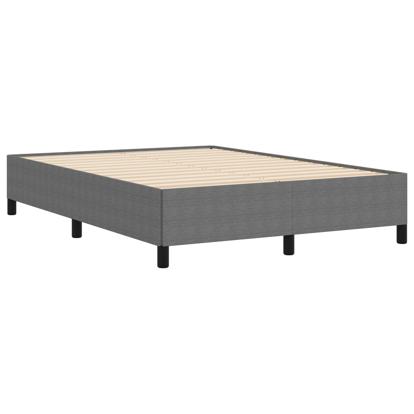 Bedframe Corduroy Stof Lichtgrijs 140 x 190 cm