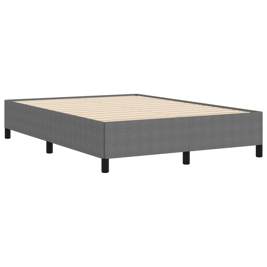 Bedframe Corduroy Stof Lichtgrijs 140 x 190 cm