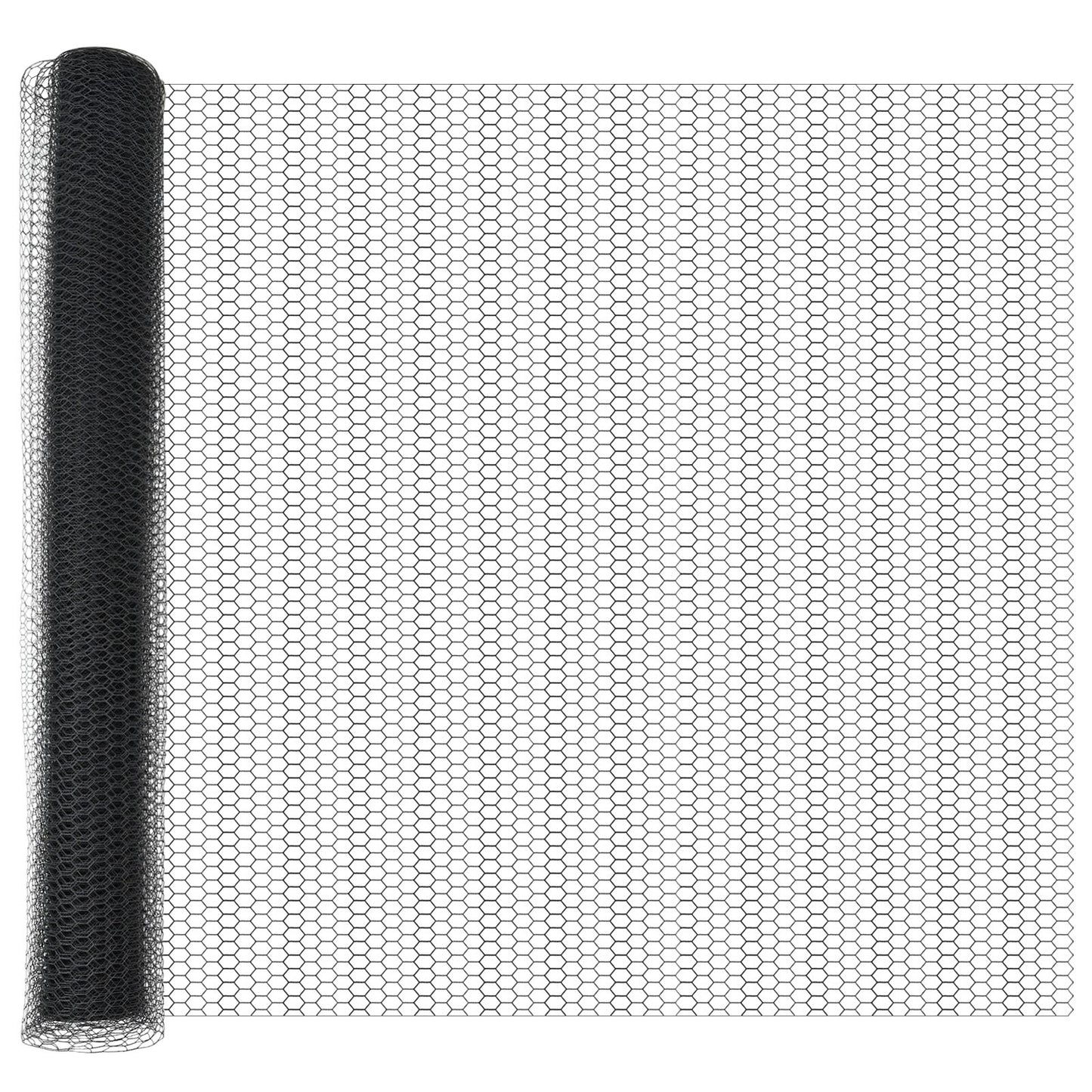 Hekpalen 22 Stuks U-Kanaal Grijs 140 Cm Staal,  Hexagonaal Hek Grijs 1,4X25 M Staal
