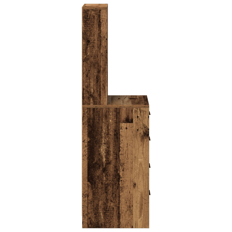 Hoge Kast Oud Hout 40X41X135 Cm Engineered Hout Oude hout