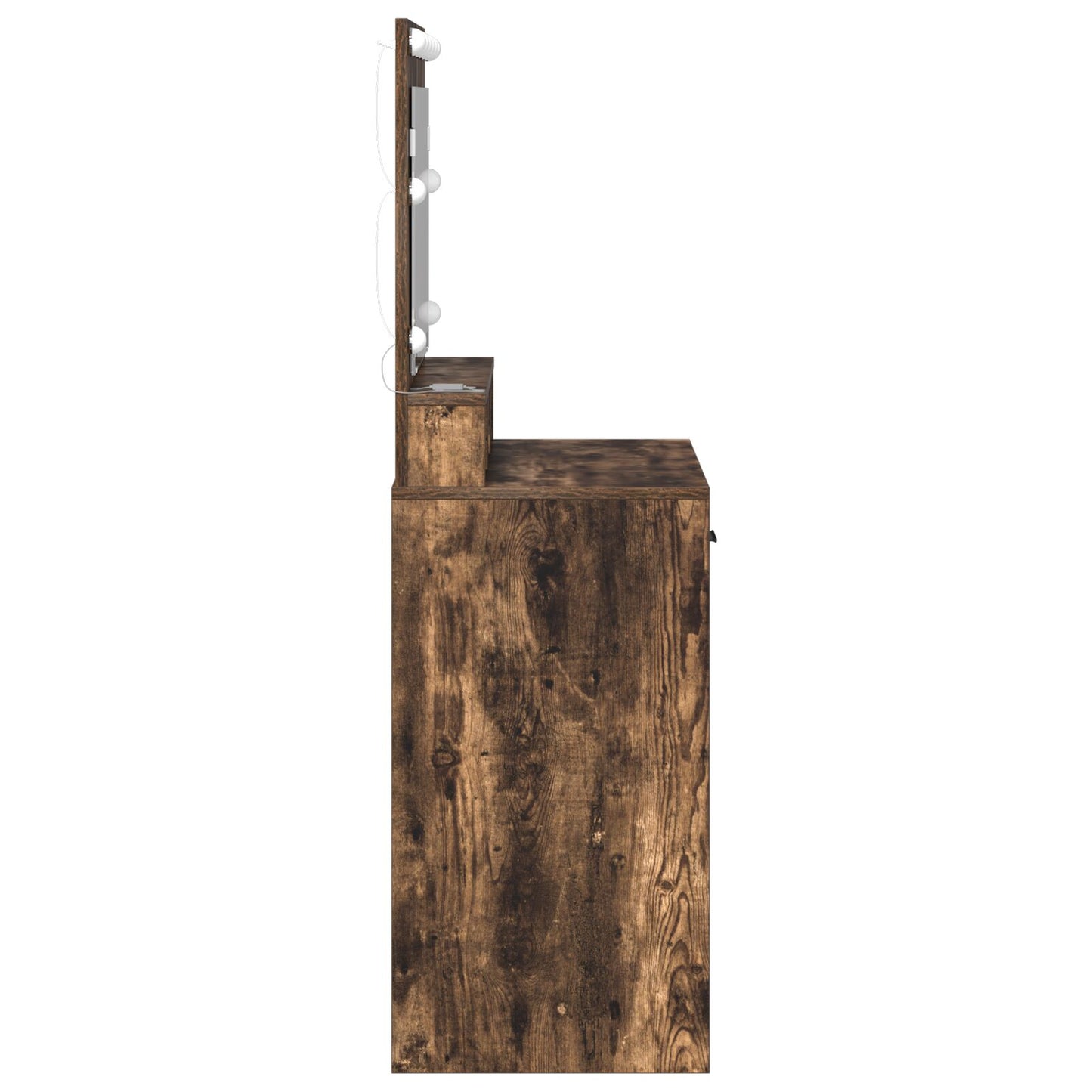 Kaptafel Met Led Verlichting 79 x 41 x 135 cm Gerookt eiken