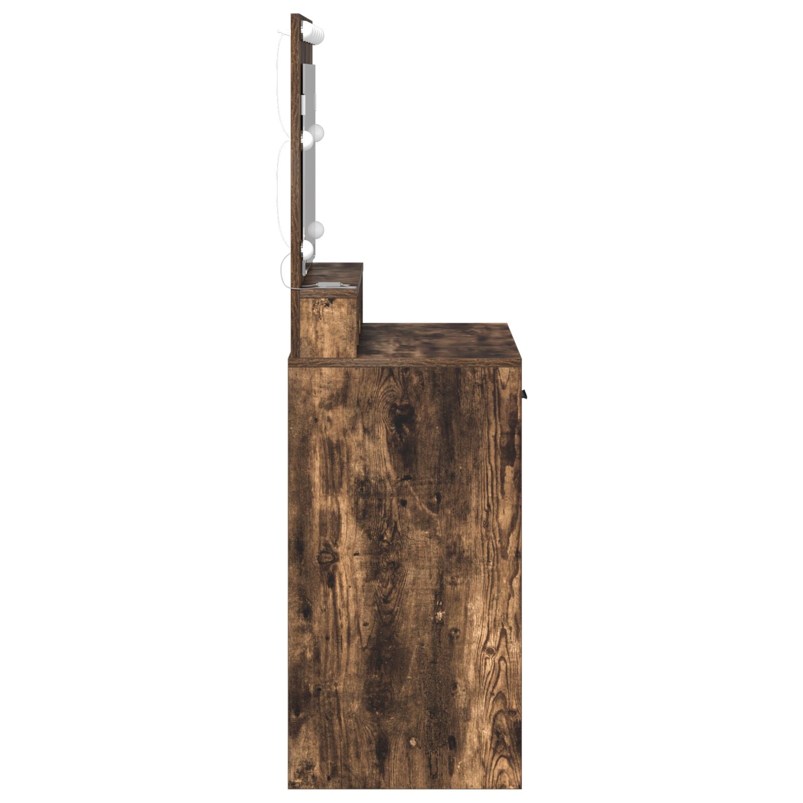 Kaptafel Met Led Verlichting 79 x 41 x 135 cm Gerookt eiken