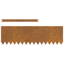 Grasranden 50 Stuks 100X0,5X30 Cm Weerbestendig Staal 100 x 0.5 x 30 cm Verweerd staal