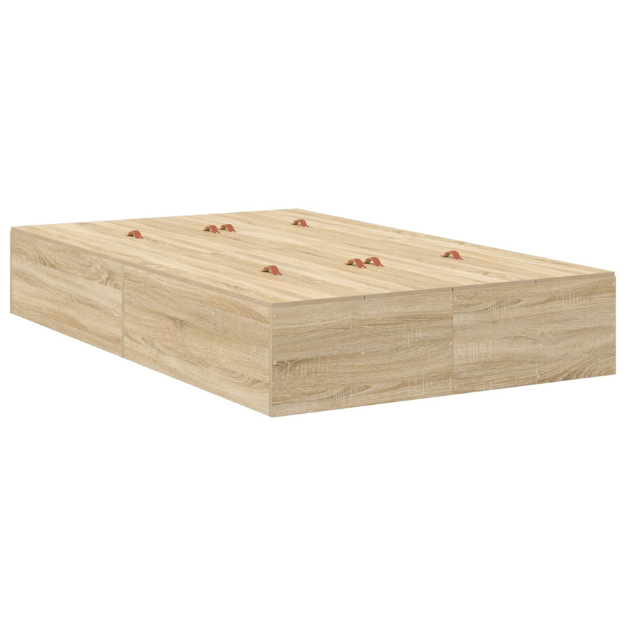 Opbergbedframe Sonoma Eik Sonoma Eiken 120 x 190 cm