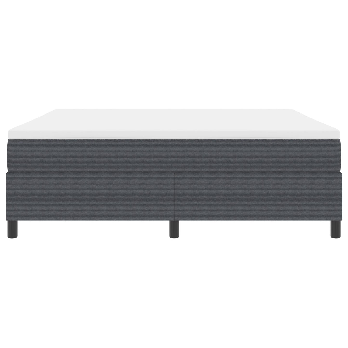 Boxspringbed Met Matras Donkergrijs Super King Corduroy Stof