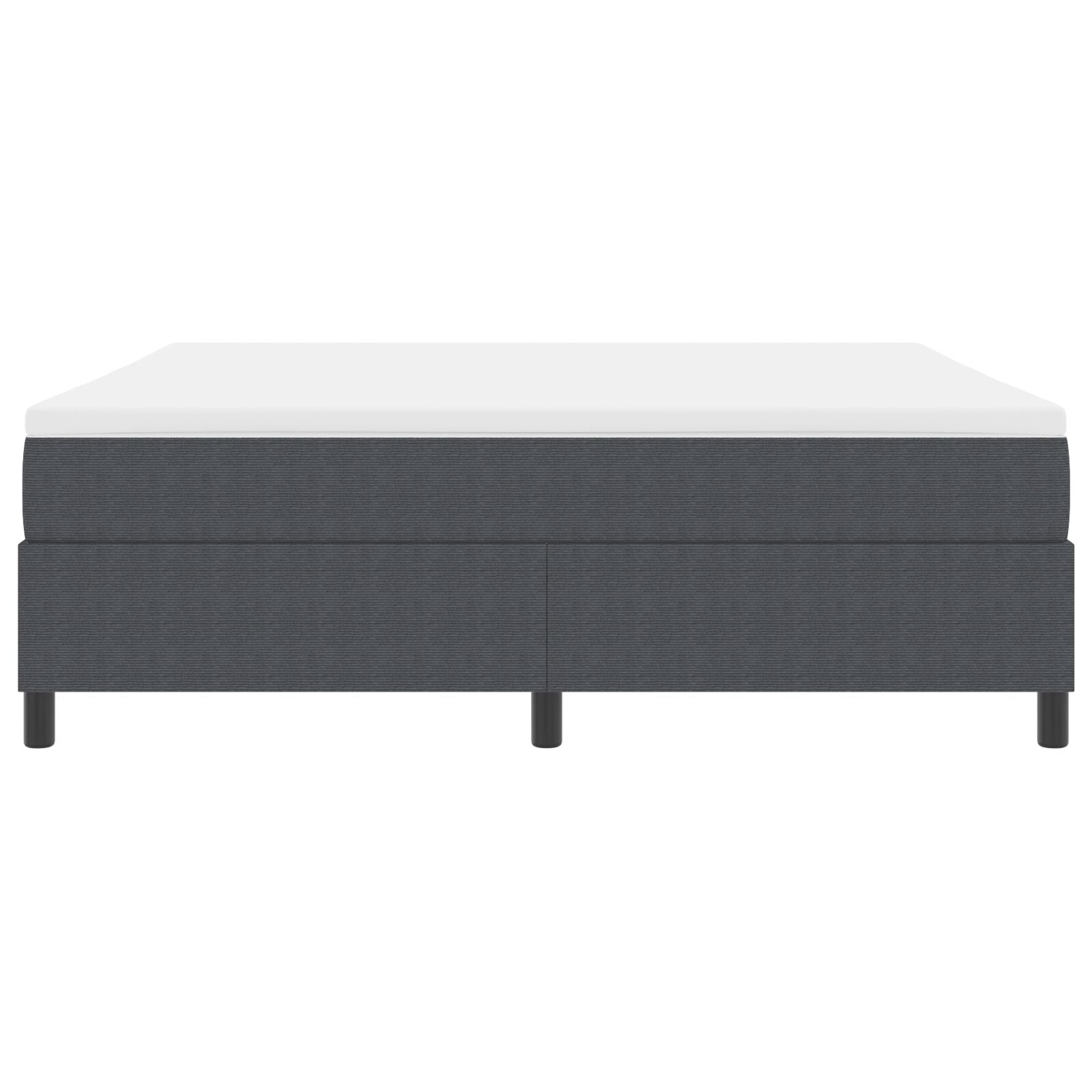 Boxspringbed Met Matras Donkergrijs Super King Corduroy Stof