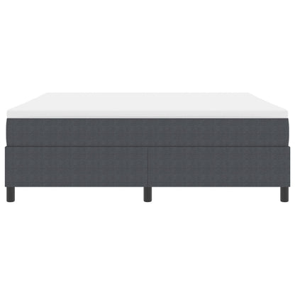 Boxspringbed Met Matras Donkergrijs Super King Corduroy Stof