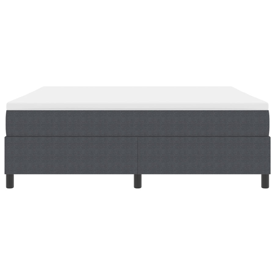 Boxspringbed Met Matras Donkergrijs Super King Corduroy Stof
