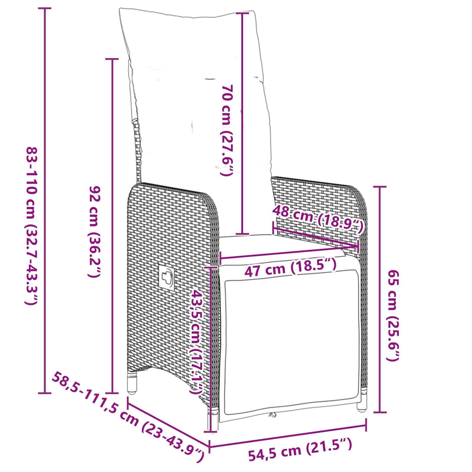 5-Delige Tuin Eettafel Set Met Kussens Zwart Poly Rattan.