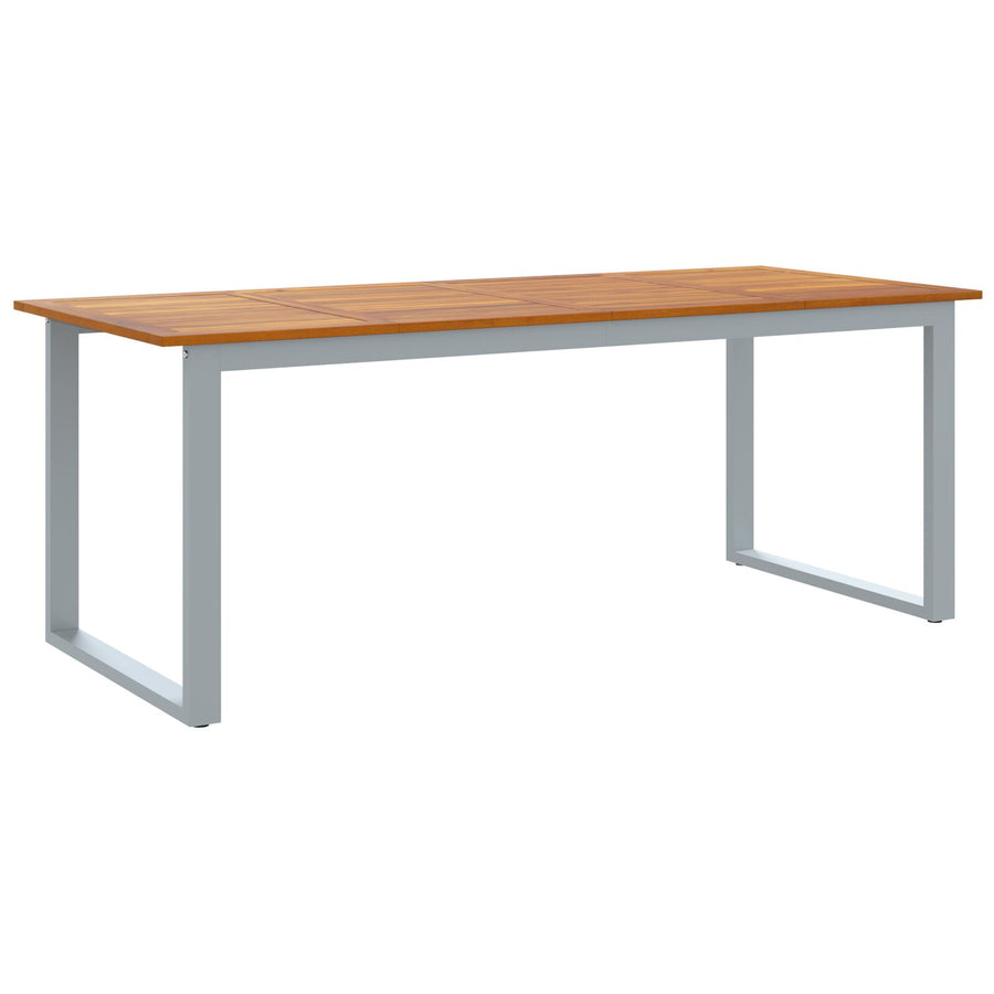 Tuin Eettafel Set Set Van 7 Grijs Aluminium Duurzaam