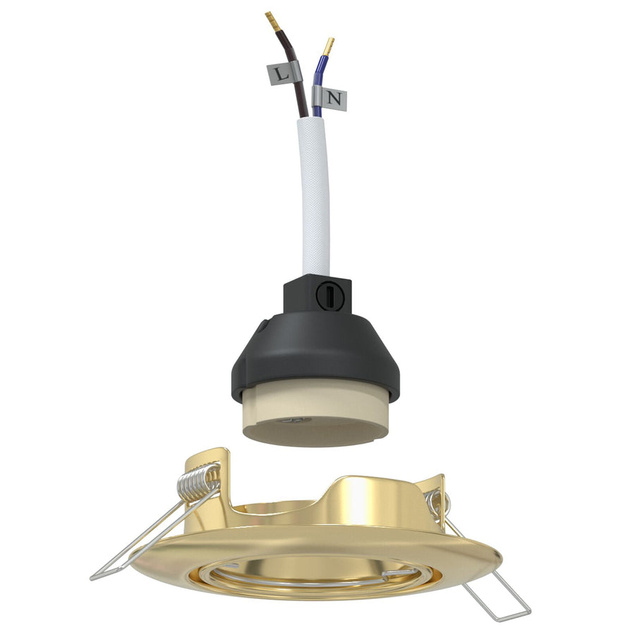 Lampen Set Van 12 Metaal, Kunststof 9 Cm Lichtgewicht Goud