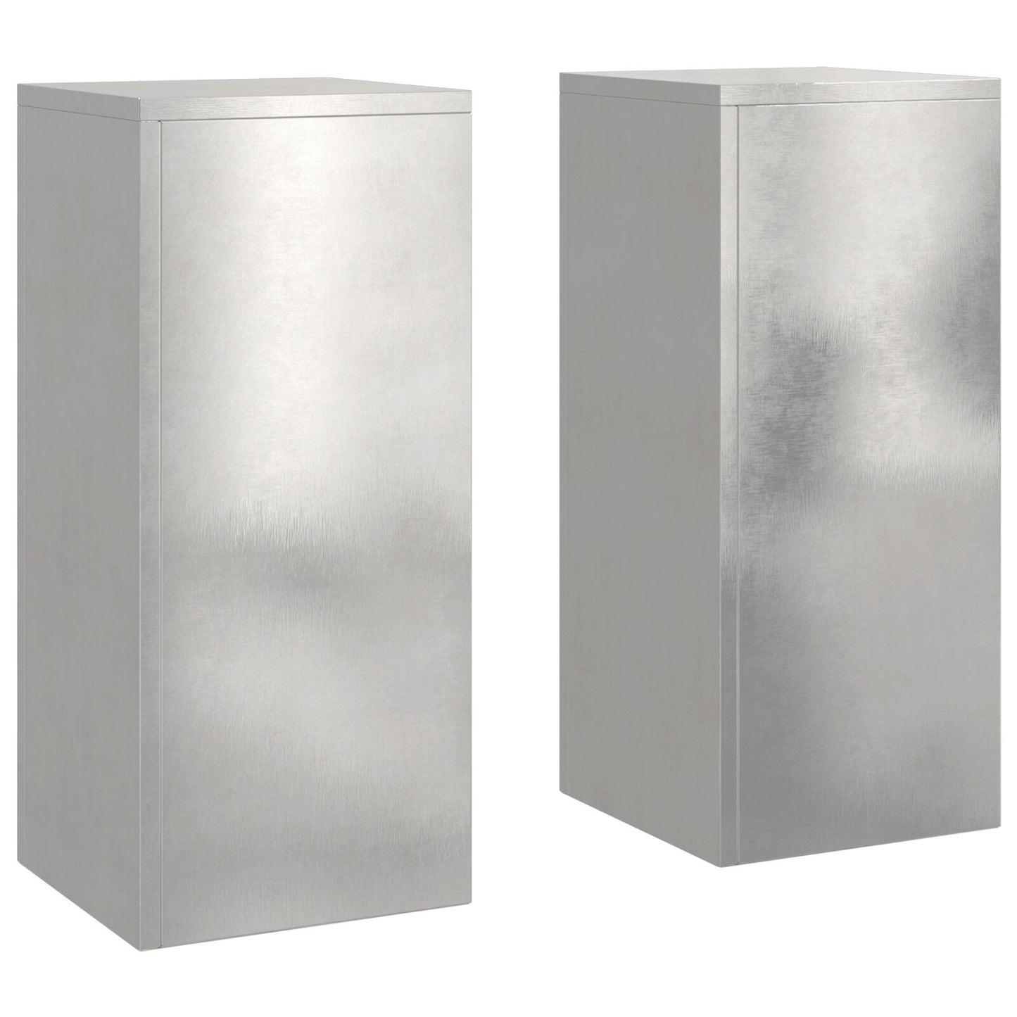 Buiten Plant Stands Pilaar 2 Stuks 24X24X55 Cm Roestvrijstaal 2x (55 cm)