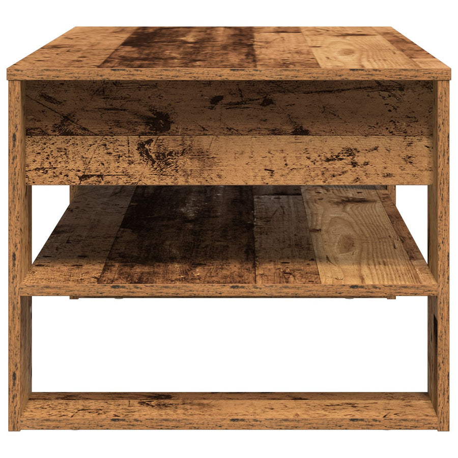 Salontafel Oude Hout 102X55X45 Cm Gelaagd Hout