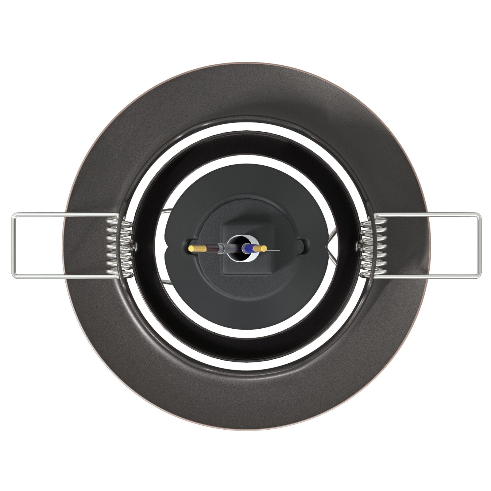 Inbouwspots 24 Stuks Ronde Gu10 Ø90 Mm Staal Koper