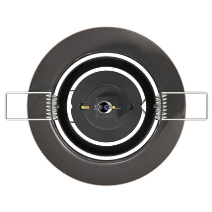 Inbouwspots 24 Stuks Ronde Gu10 Ø90 Mm Staal Koper