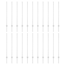 Hekpalen 44 stuks U-kanaal Zilver 160 cm Staal